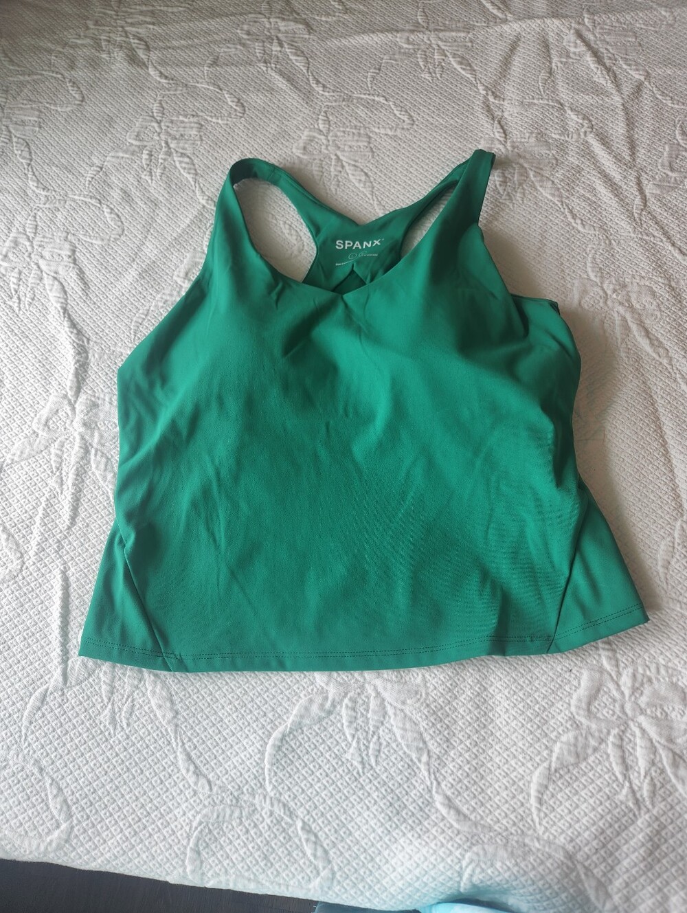 SPANX Green Racerback Tank